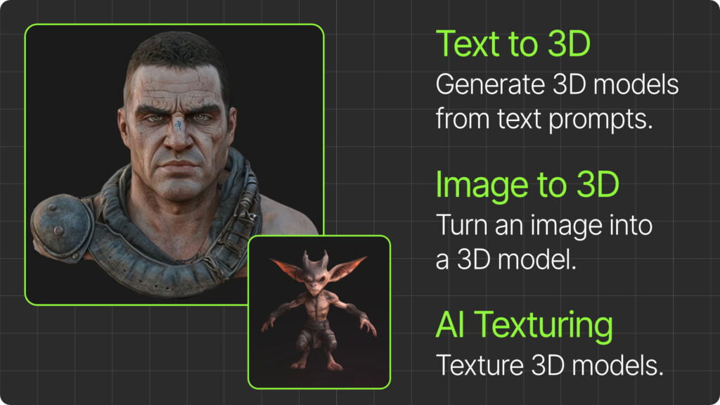 Applied Tectures Meshy.ai | Create 3D models and textures from text prompts.