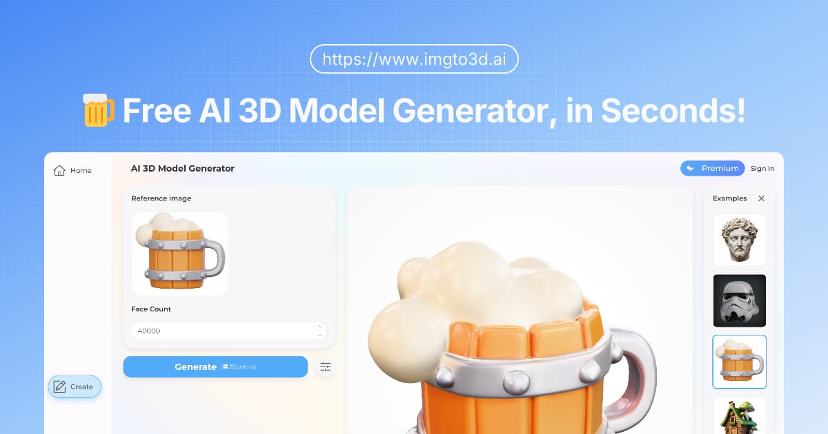Image to 3D AI Open Graph Image
