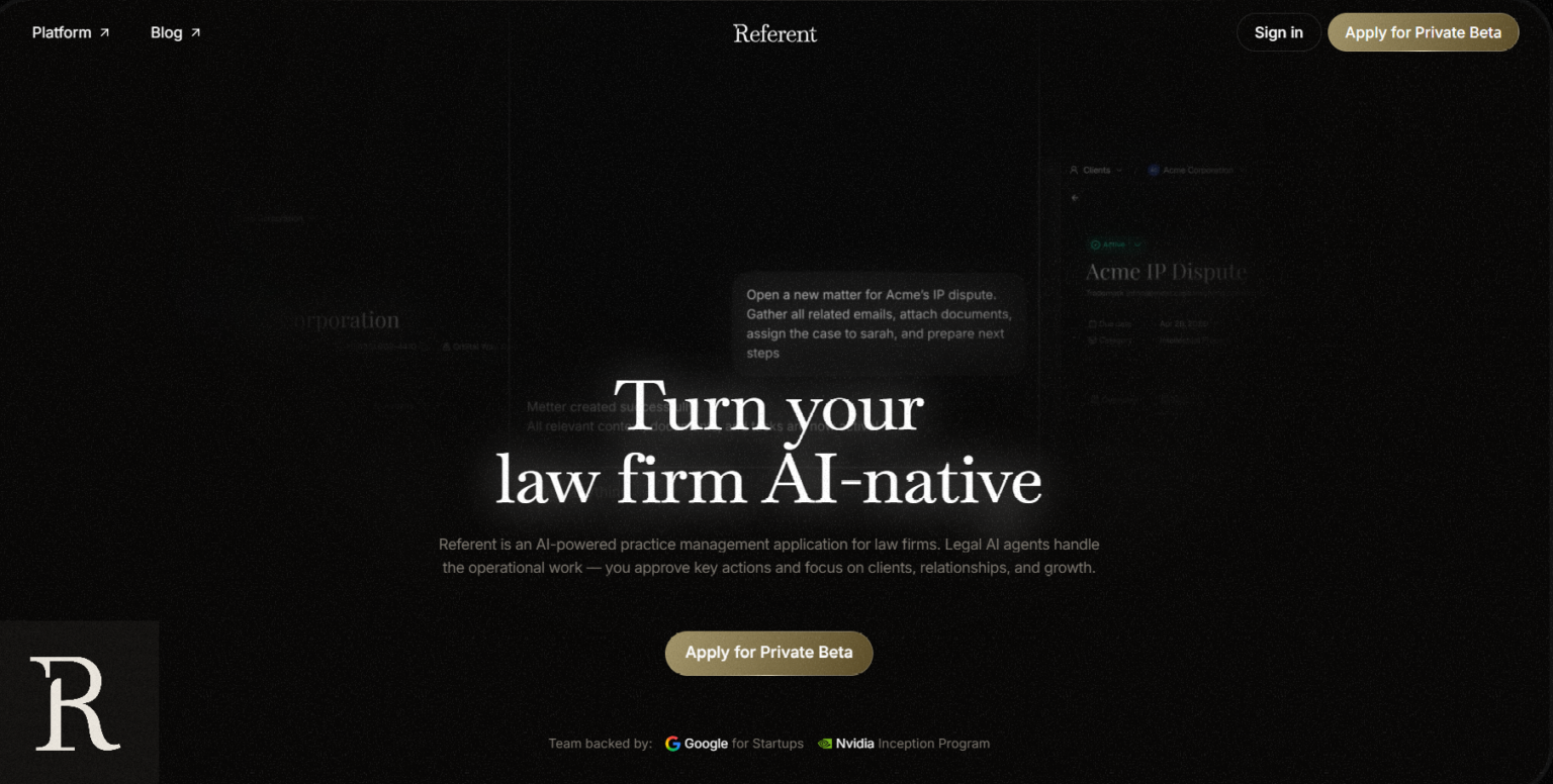 Referent | AI for Lawyers & Law Firms