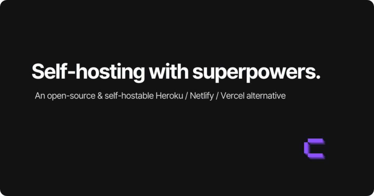 Coolify | Open-Source, Self-Hosted Vercel and Heroku Alternative