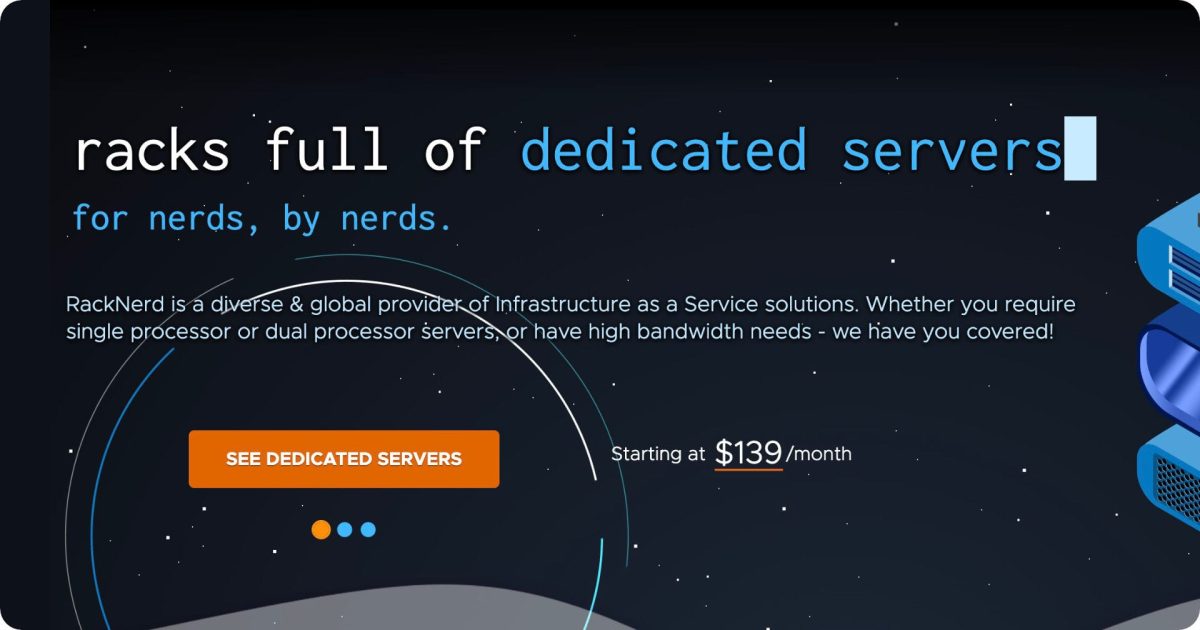 RackNerd affordable VPS and dedicated servers featured image