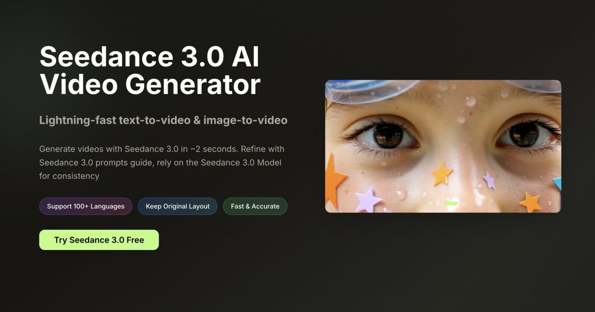 Seedance 3.0 Video OG Image