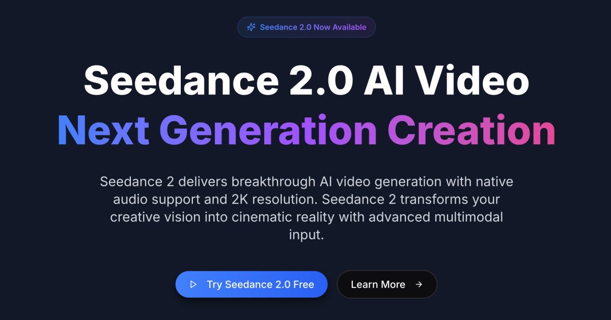 Seedances.app Open Graph Featured Image