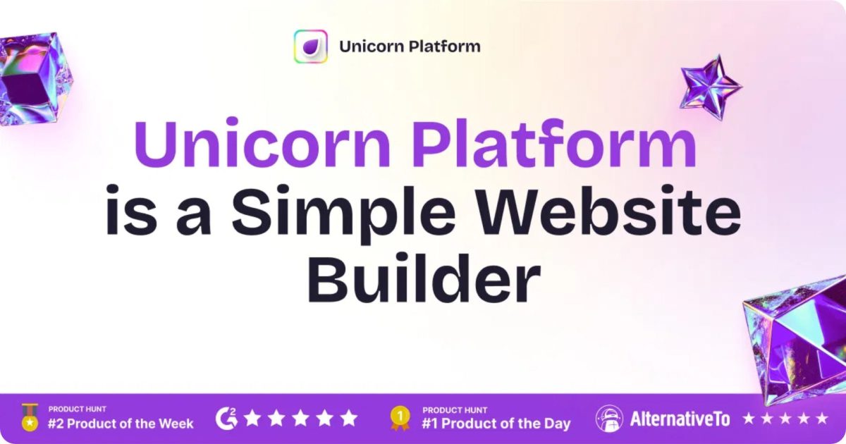 Unicorn Platform Website Builder Featured Image